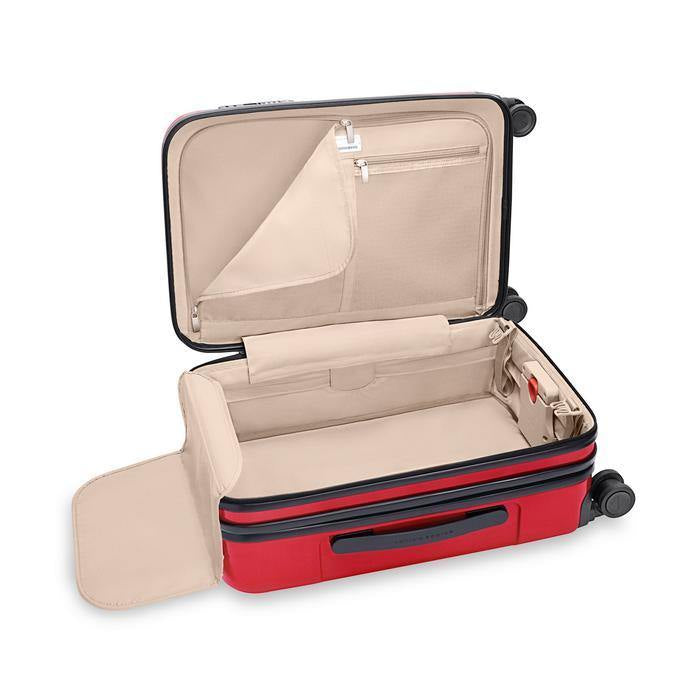 Briggs & Riley Sympatico in Glossy Ruby Carry-on sized