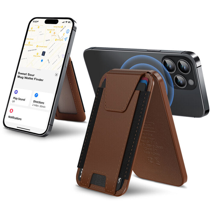 Phunkee Tree Leather magnetic wallet & tracker