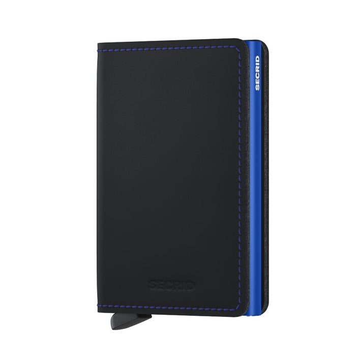 Slimwallet Matte Black & Blue