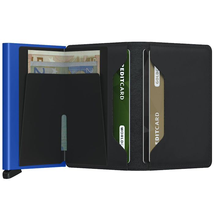 Slimwallet Matte Black & Blue