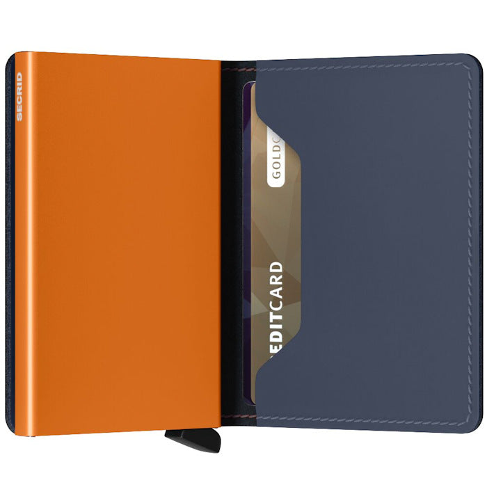 Slimwallet Matte Black & Blue