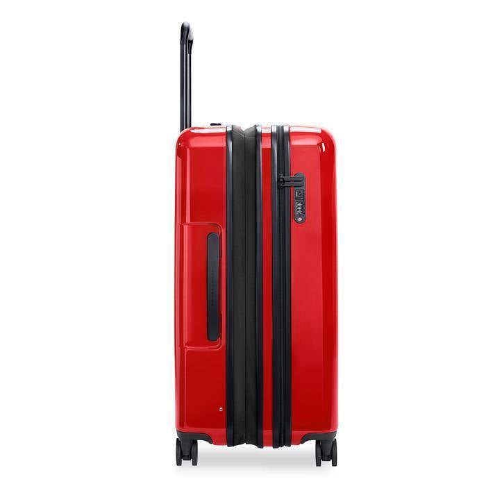Briggs & Riley expandable Sympatico in Glossy Ruby Large checked luggage