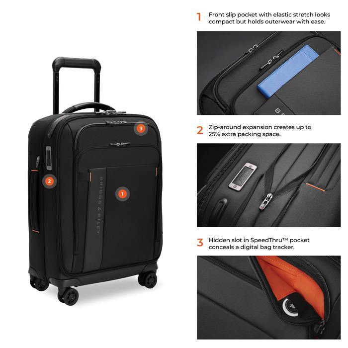 ZDX Global 21" Carry-on Expandable Spinner