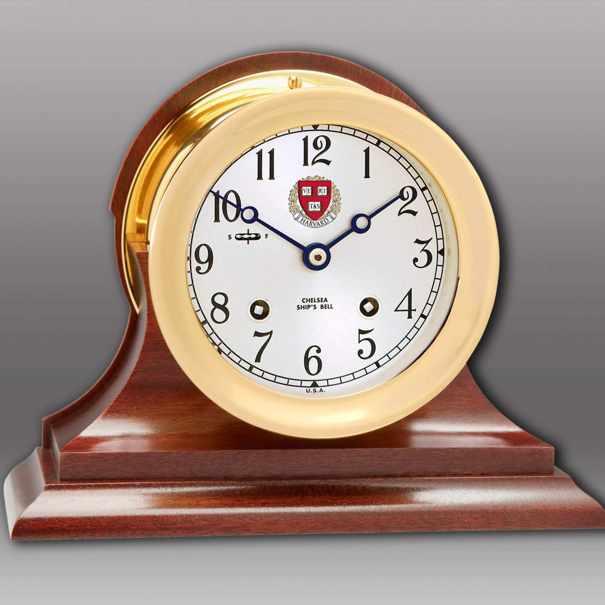 4-1/2" Ship's Bell Clock,  Traditional Base