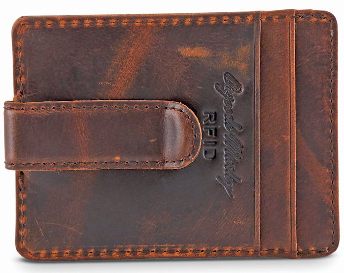 Distressed Money Clip Wallet