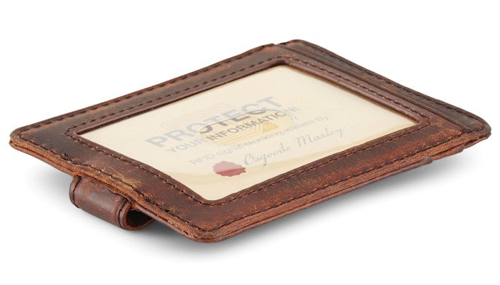 Distressed Money Clip Wallet